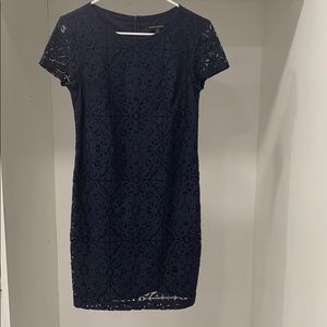Banana Republic Navy Lace Dress